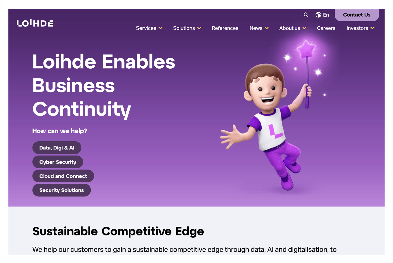 Loihde website preview Loihde website preview